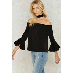 English Factory Take It Off-the-Shoulder Top S
